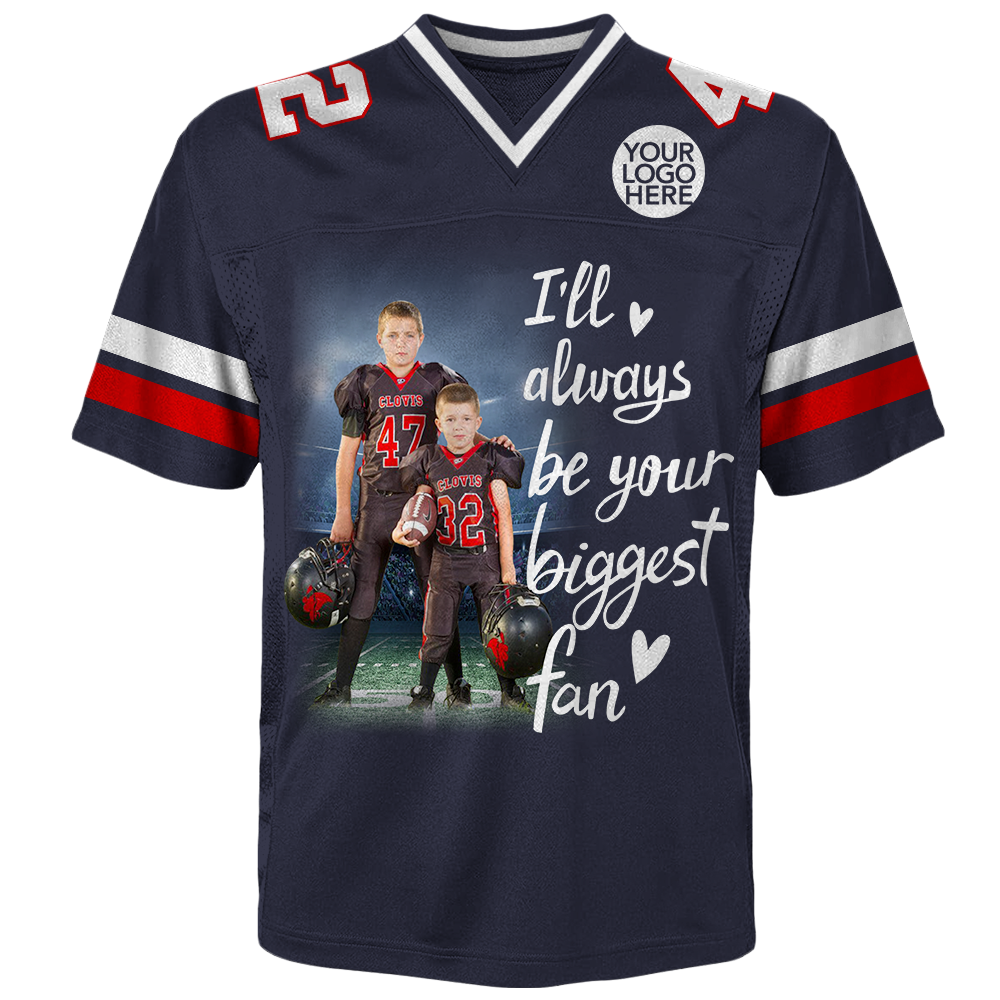 Custom Photo Football Game Day Football Jersey Gift For Football Lovers - Personalized Gift For Football Player Vr2 K1702