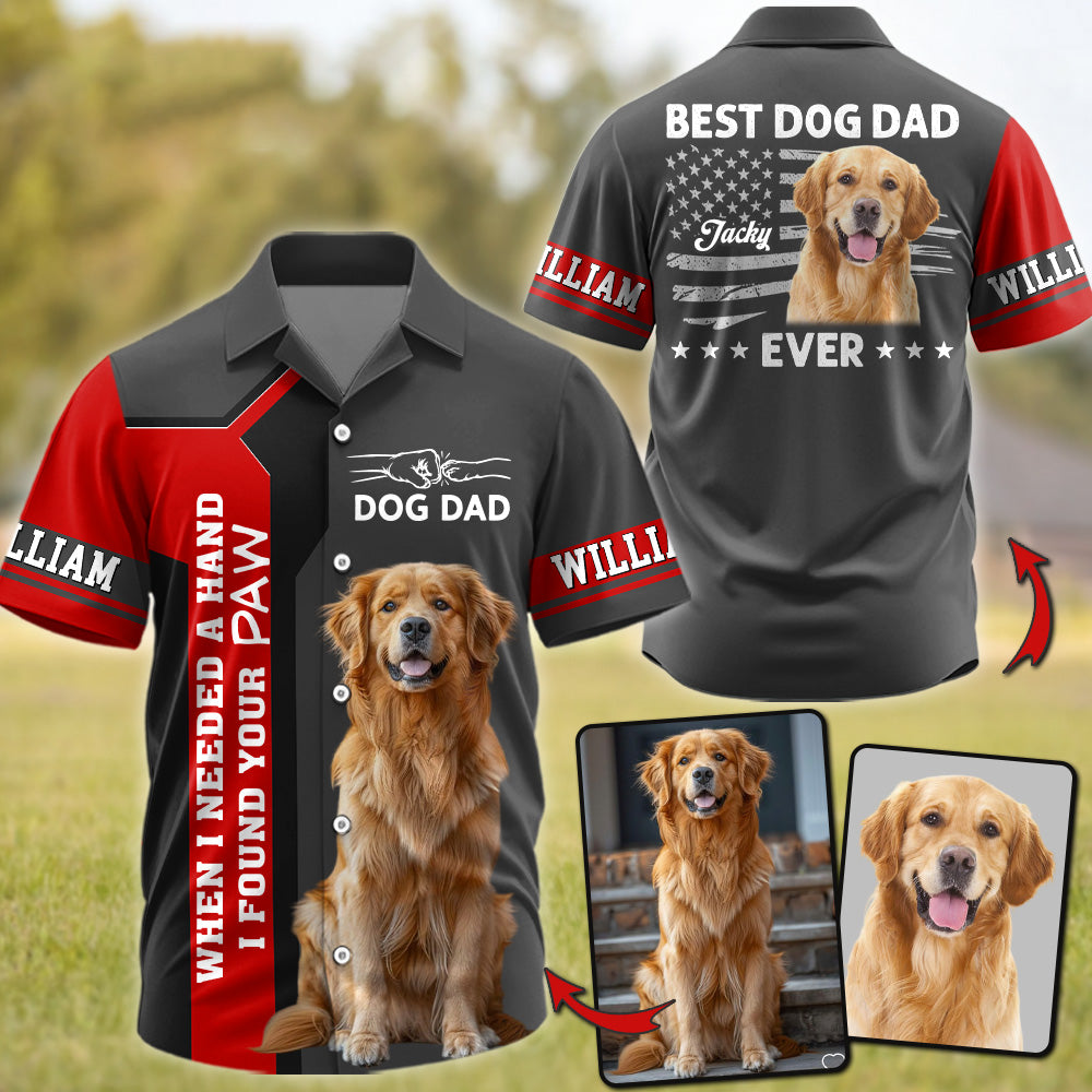 Best Dog Dad Ever - Personalized Hawaiian Shirt - Father's Day Gifts For Dad, Grandpa, Dog Lovers, Dog Dad T1807 T24