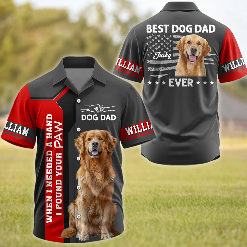 Best Dog Dad Ever - Personalized Hawaiian Shirt - Father's Day Gifts For Dad, Grandpa, Dog Lovers, Dog Dad T1807 T24