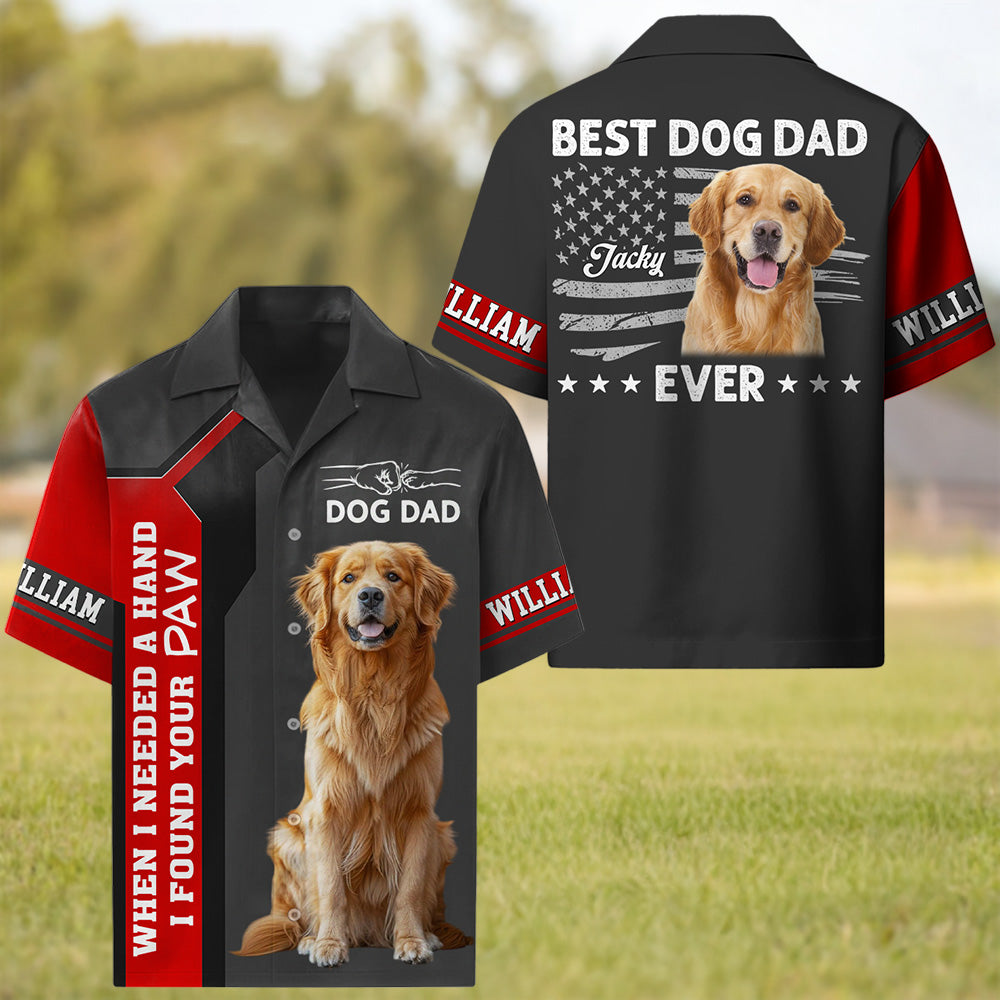 Best Dog Dad Ever - Personalized Hawaiian Shirt - Father's Day Gifts For Dad, Grandpa, Dog Lovers, Dog Dad T1807 T24
