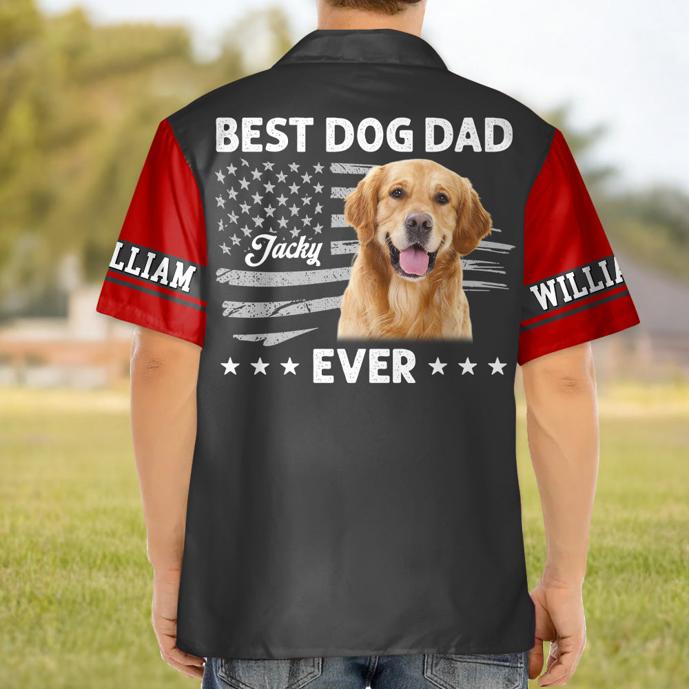Best Dog Dad Ever - Personalized Hawaiian Shirt - Father's Day Gifts For Dad, Grandpa, Dog Lovers, Dog Dad T1807 T24
