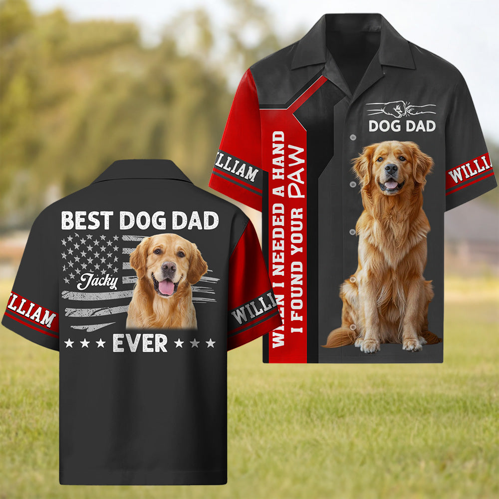 Best Dog Dad Ever - Personalized Hawaiian Shirt - Father's Day Gifts For Dad, Grandpa, Dog Lovers, Dog Dad T1807 T24