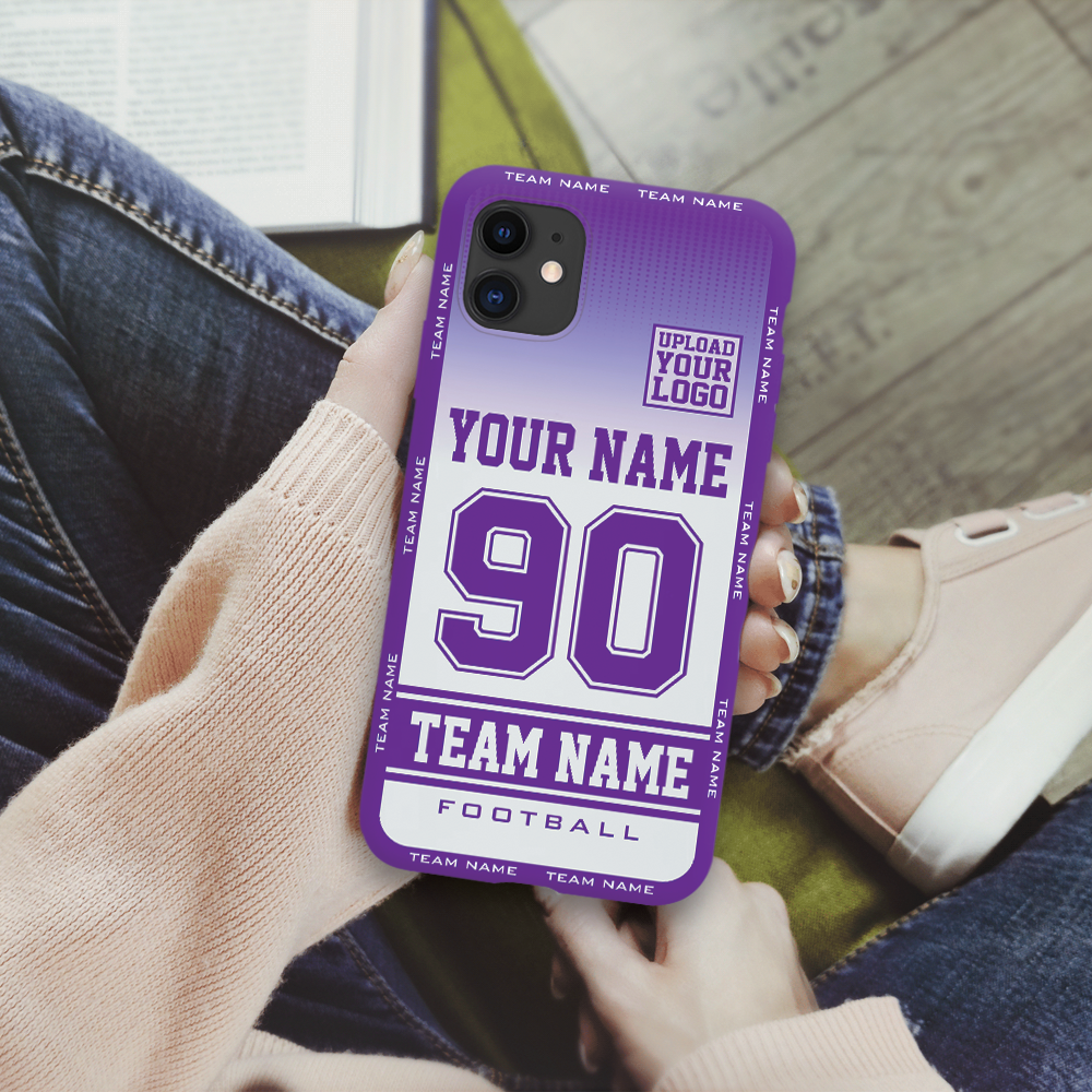 Personalized Game Day Phone Case Custom Footbal Player K1702