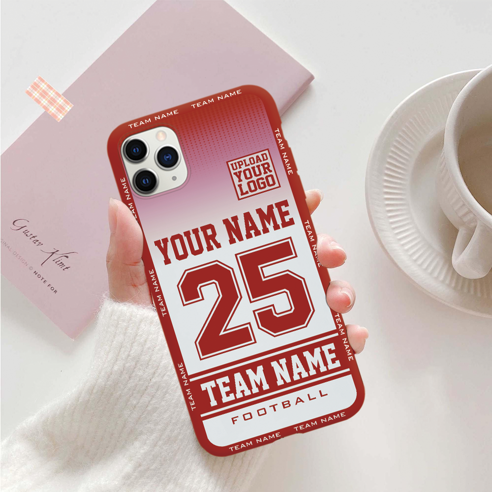 Personalized Game Day Phone Case Custom Footbal Player K1702