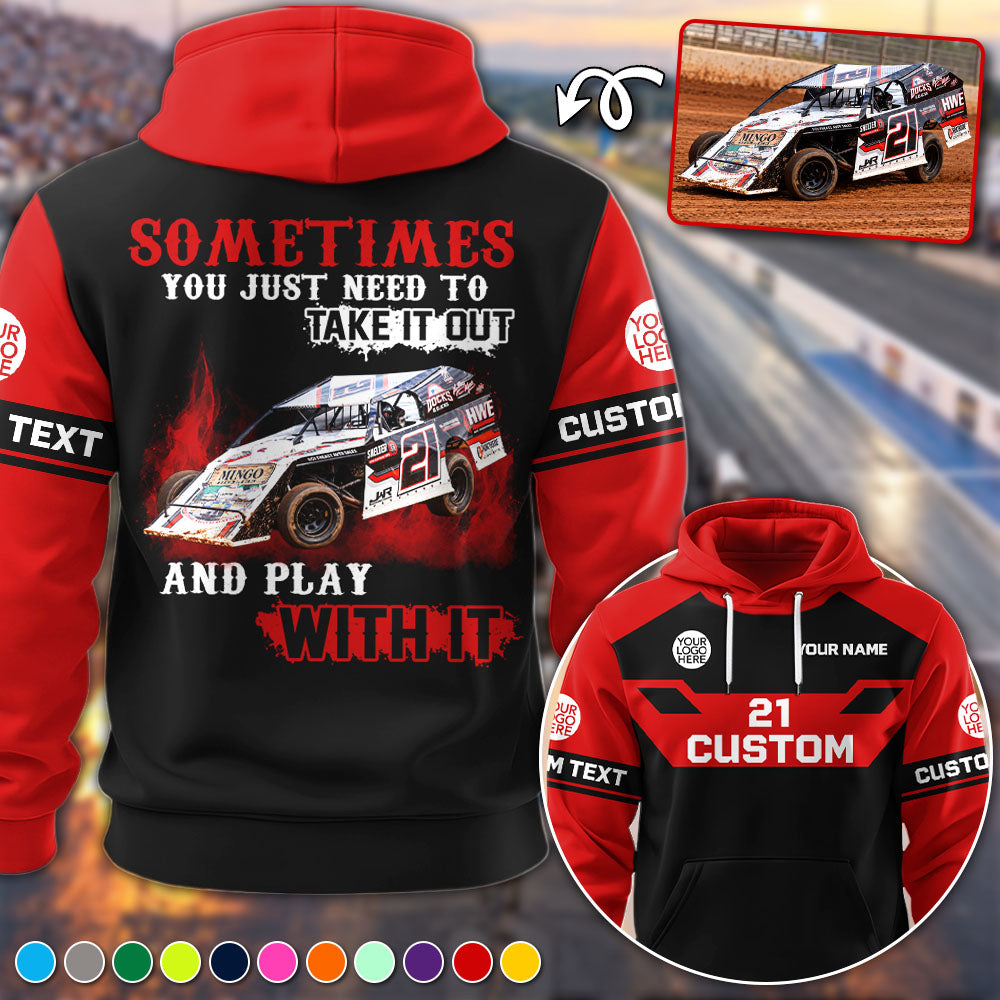 Take It Out & Play - Personalized Dirt Track Racing Photo All Over Print Shirts - Gift For Racing Fans Vrs 2 A2110 Pt99 KL07