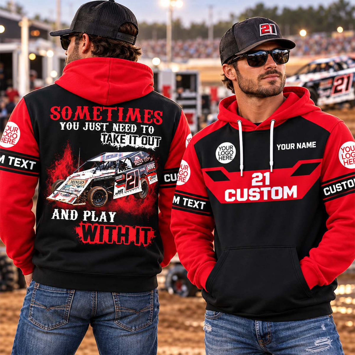 Take It Out & Play - Personalized Dirt Track Racing Photo All Over Print Shirts - Gift For Racing Fans Vrs 2 A2110 Pt99 KL07