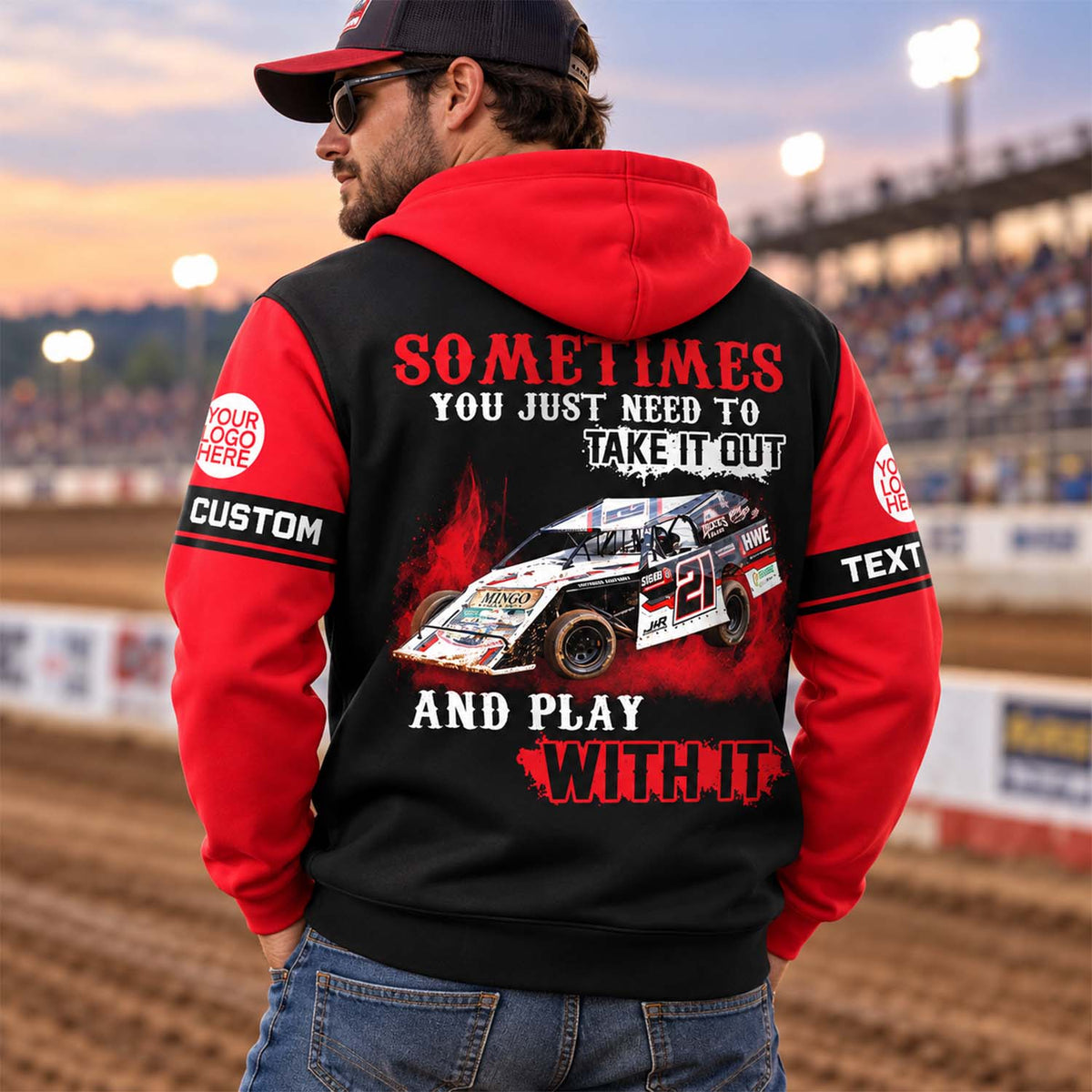 Take It Out & Play - Personalized Dirt Track Racing Photo All Over Print Shirts - Gift For Racing Fans Vrs 2 A2110 Pt99 KL07