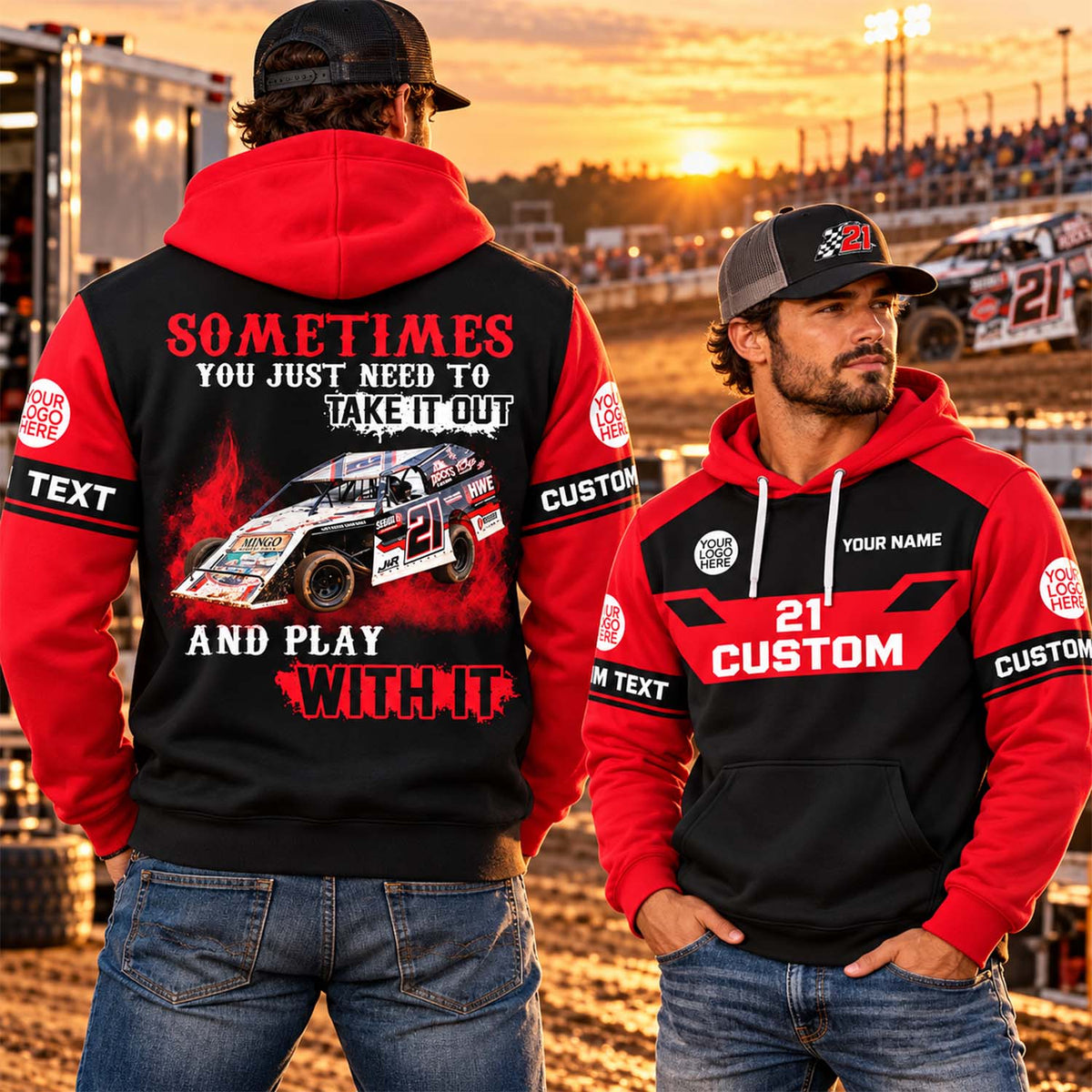 Take It Out & Play - Personalized Dirt Track Racing Photo All Over Print Shirts - Gift For Racing Fans Vrs 2 A2110 Pt99 KL07