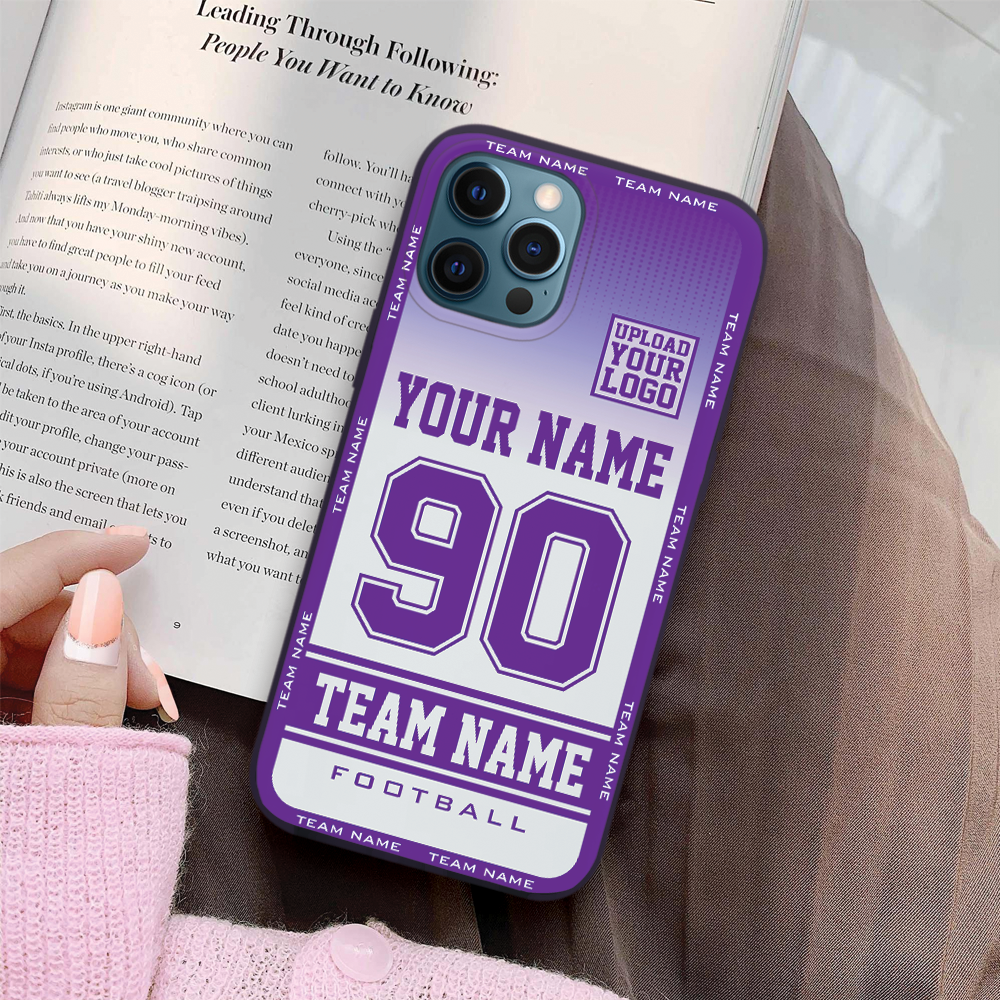 Personalized Game Day Phone Case Custom Footbal Player K1702
