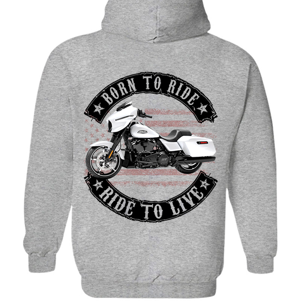 Born To Ride - Ride To Live - Personalized Upload Vehicle Photo For Biker A2110 VH01