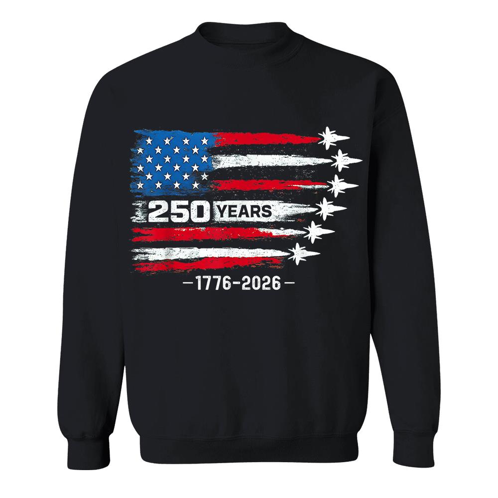 USA 250th Anniversary T-Shirt, America 250 Years 1776-2026 4th of July Tee Hv01