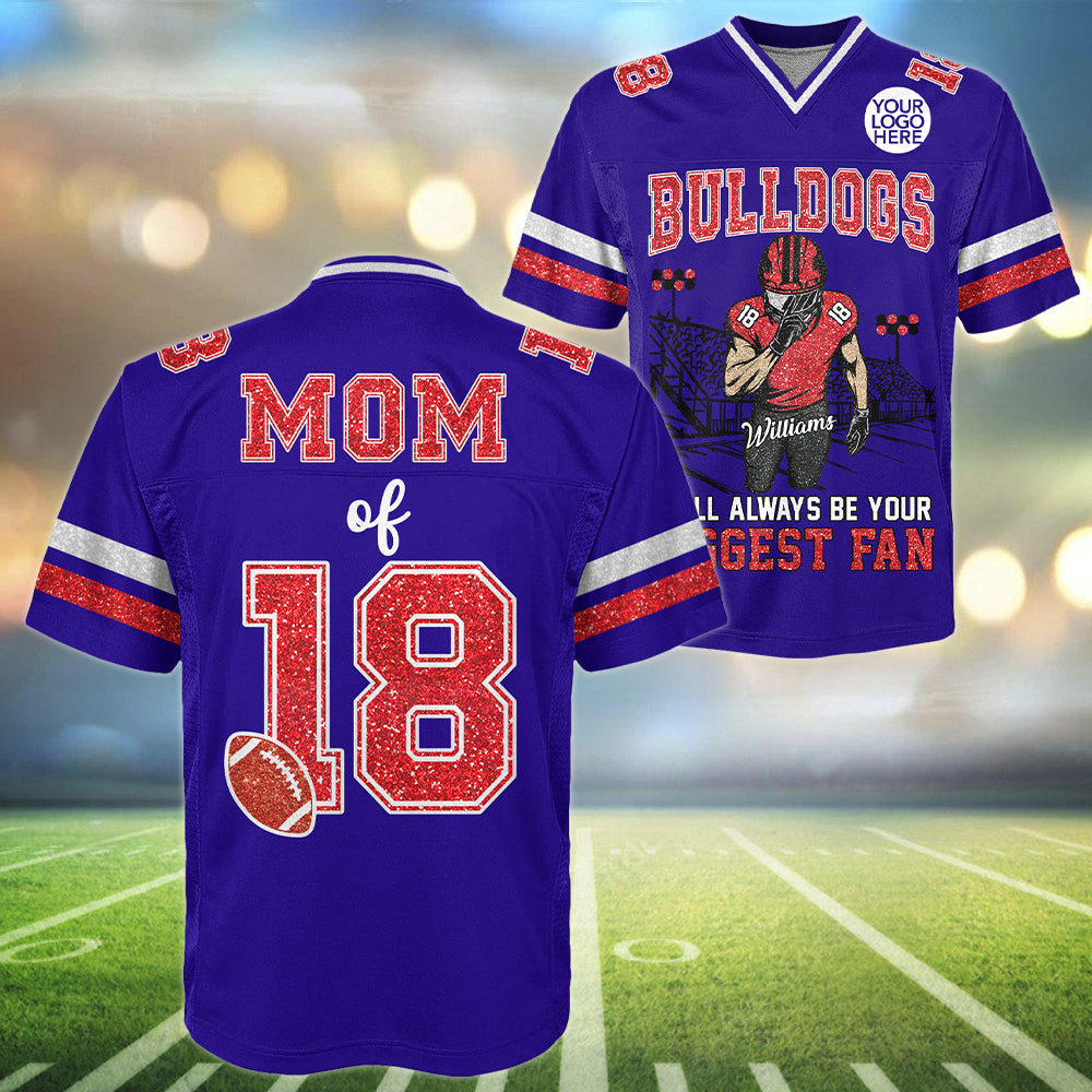 I Will Always Be Your Biggest Fan Personalized Football Jersey Shirt Gift For Football Lovers Tu24 Hv01