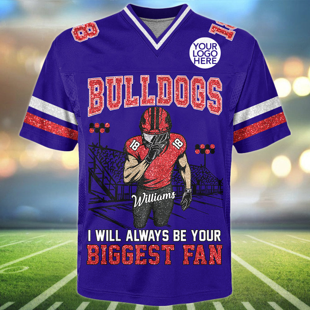 I Will Always Be Your Biggest Fan Personalized Football Jersey Shirt Gift For Football Lovers Tu24 Hv01