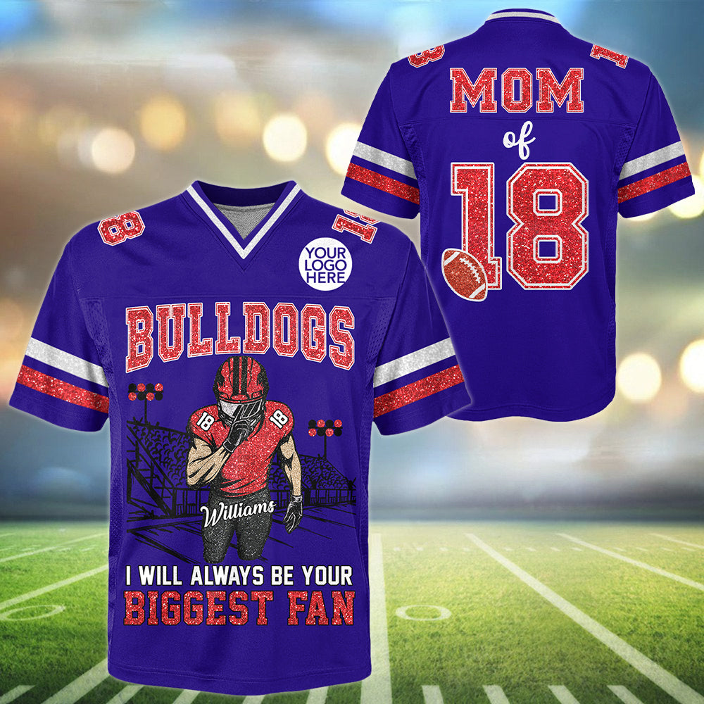 I Will Always Be Your Biggest Fan Personalized Football Jersey Shirt Gift For Football Lovers Tu24 Hv01
