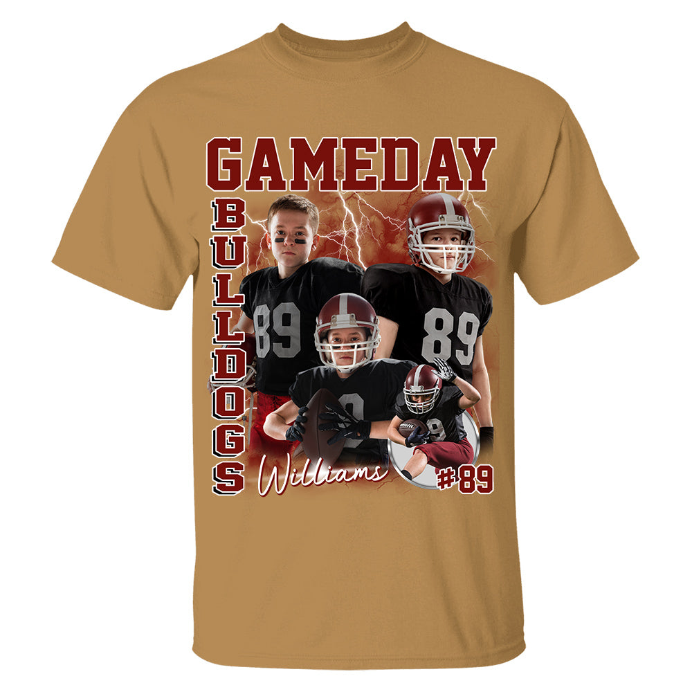 Custom Photo Vintage Graphic 90s T-shirt Football Gameday Shirt Custom Bootleg Rap Tee Tu24 Hv01