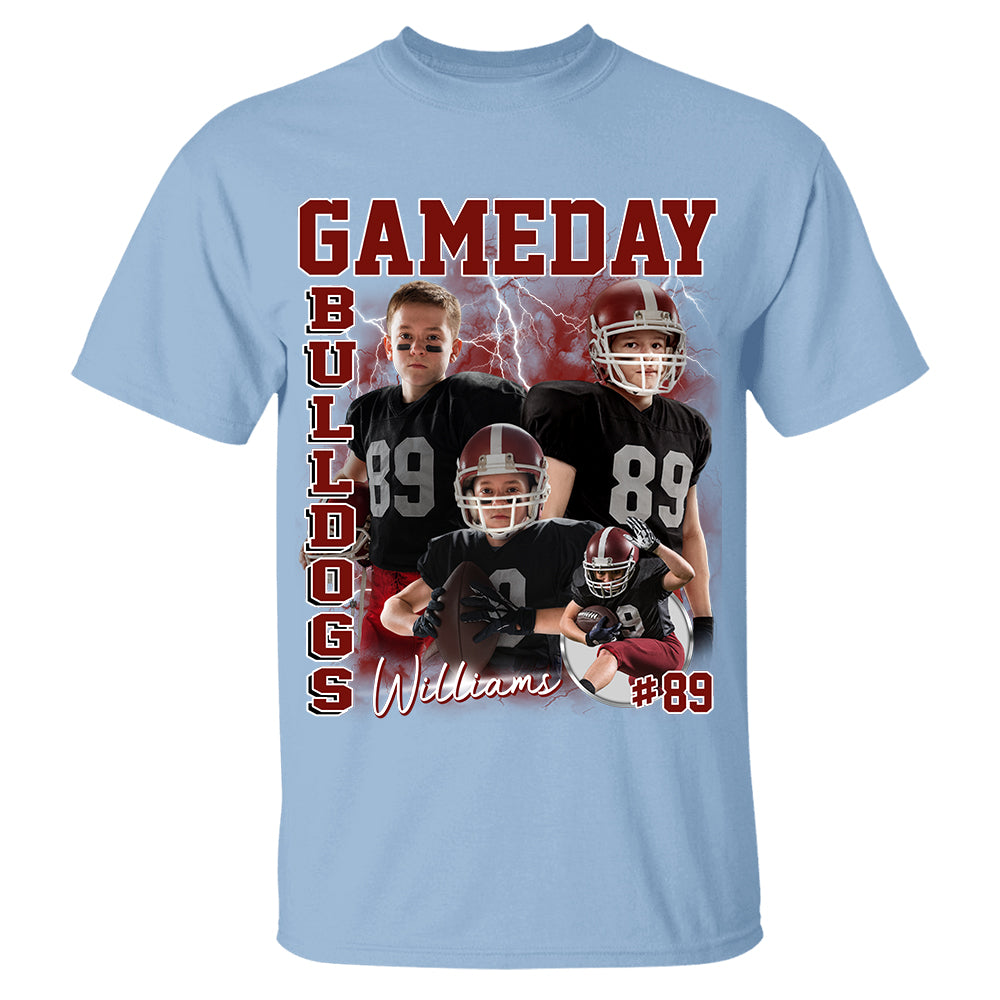 Custom Photo Vintage Graphic 90s T-shirt Football Gameday Shirt Custom Bootleg Rap Tee Tu24 Hv01