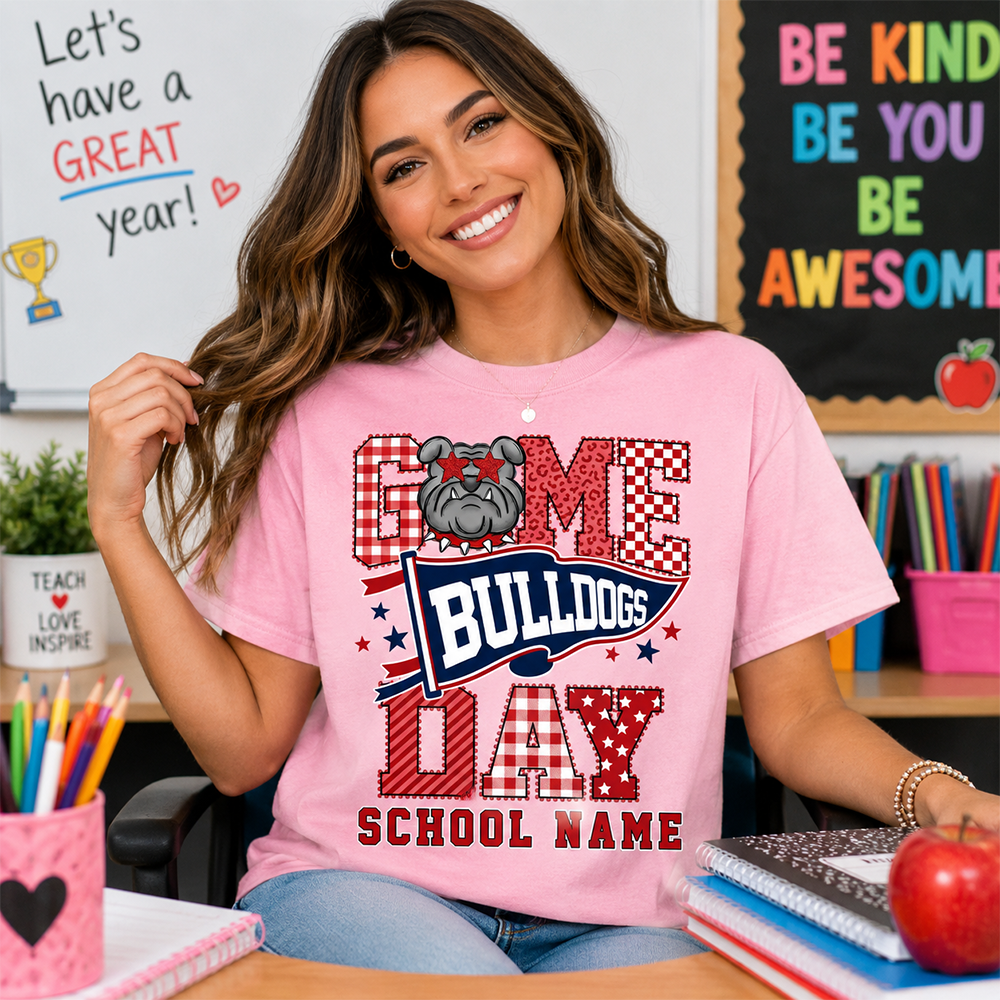 Custom School Mascot Game Day Shirt , School Spirit L0411 Hv01