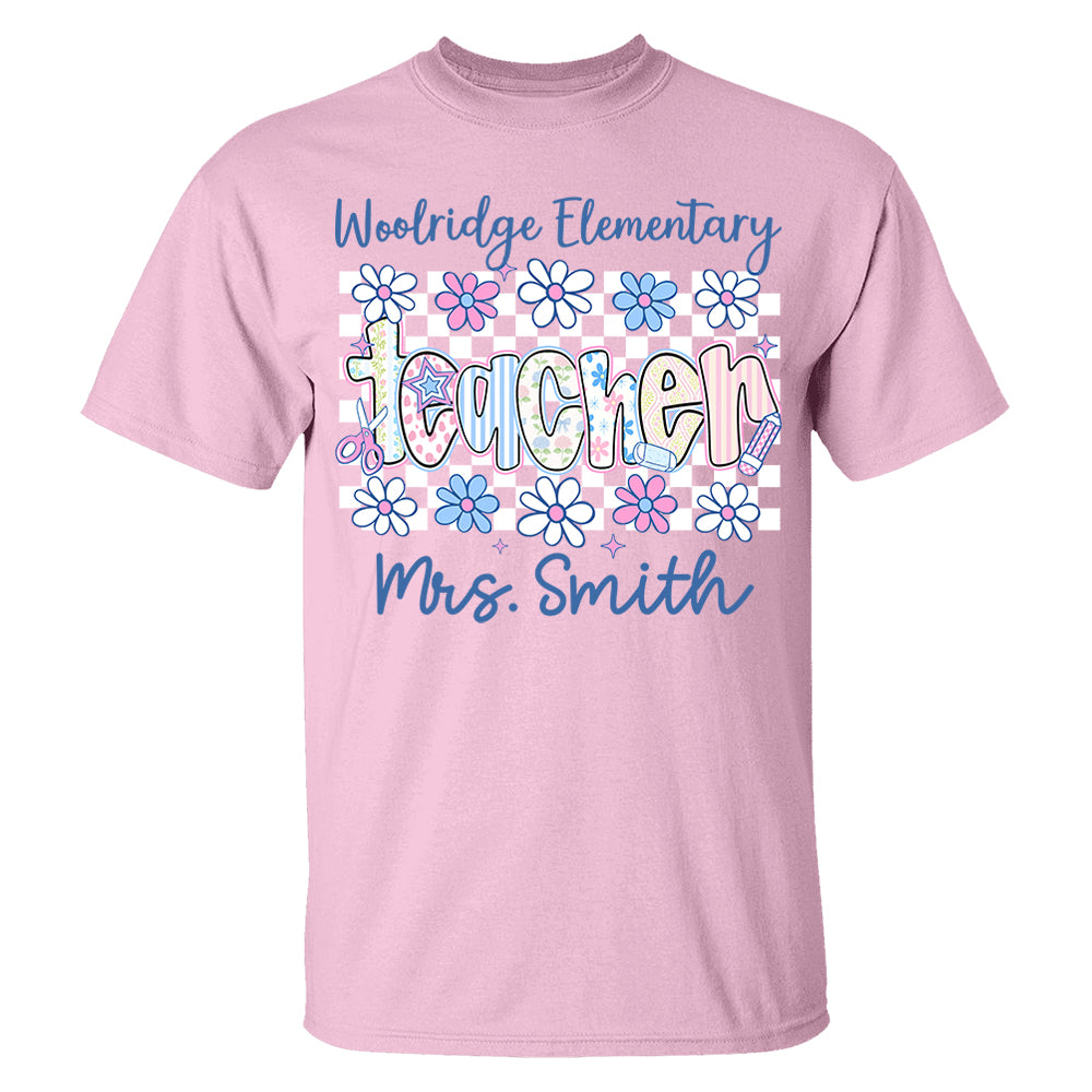 Teacher Back To School, School First Day Personalized Shirt, Appreciation Gift For Teacher Tu24 Pt99