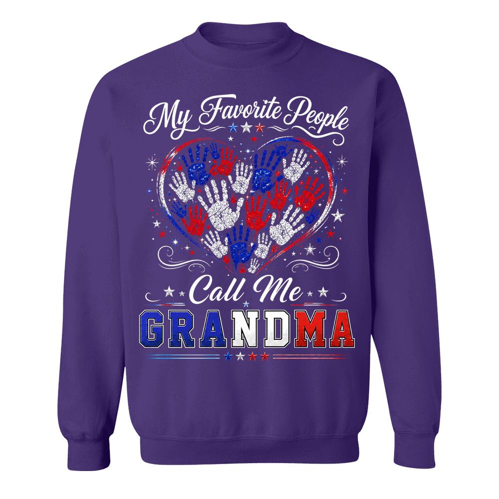 Personalized My Favorite People Call Me Grandma 250 Years American Shirt Hv01
