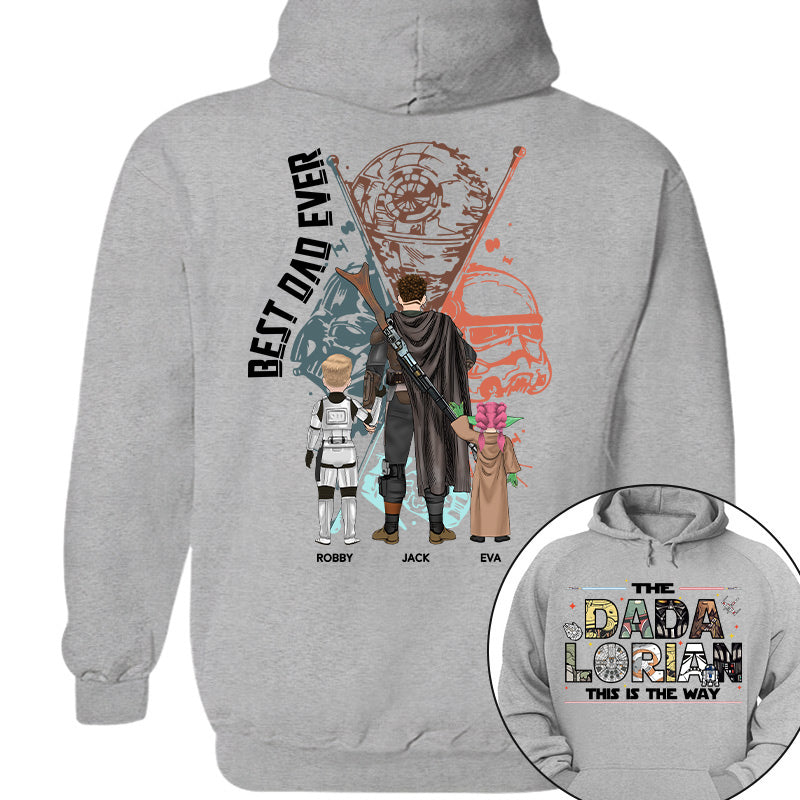 Best Dad Ever - The Dadalorian This Is They Way Personalized Shirt Gift For Dad - Custom Father's Day Gift 2026 Pt99