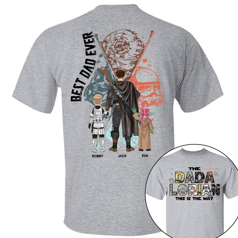 Best Dad Ever - The Dadalorian This Is They Way Personalized Shirt Gift For Dad - Custom Father's Day Gift 2026 Pt99