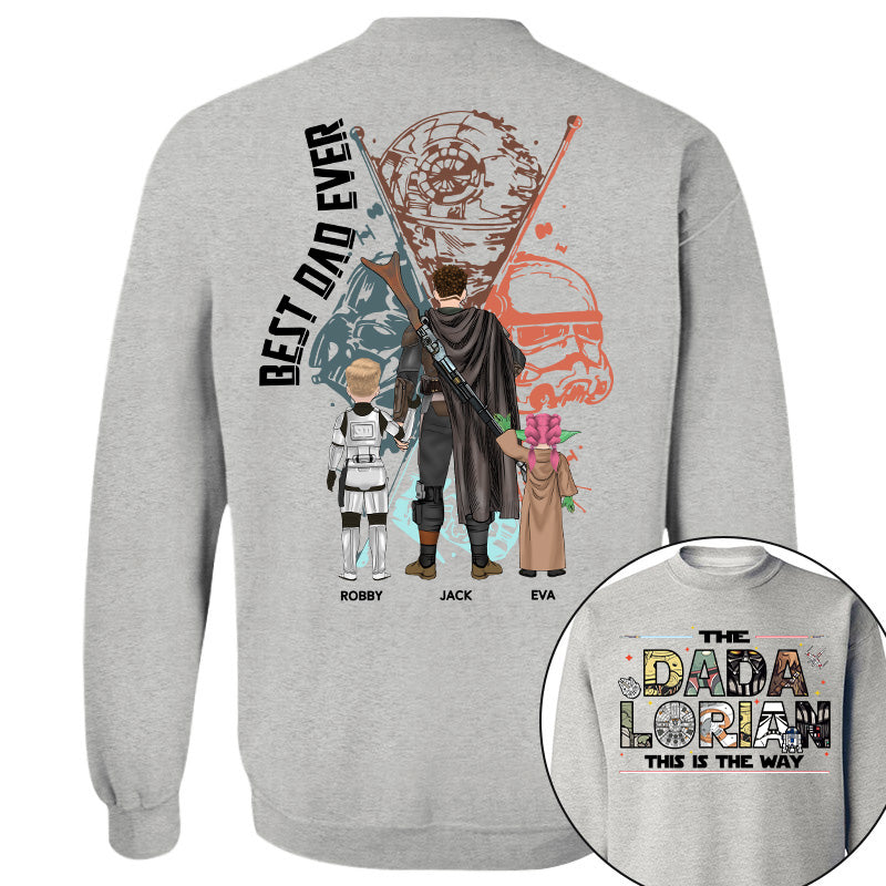 Best Dad Ever - The Dadalorian This Is They Way Personalized Shirt Gift For Dad - Custom Father's Day Gift 2026 Pt99