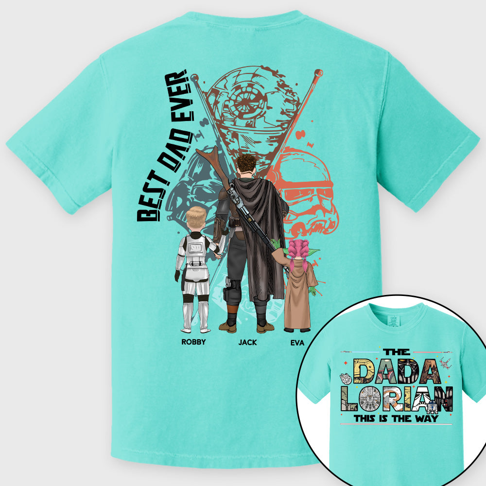 Best Dad Ever - The Dadalorian This Is They Way Personalized Shirt Gift For Dad - Custom Father's Day Gift 2026 Pt99
