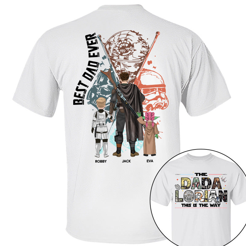 Best Dad Ever - The Dadalorian This Is They Way Personalized Shirt Gift For Dad - Custom Father's Day Gift 2026 Pt99