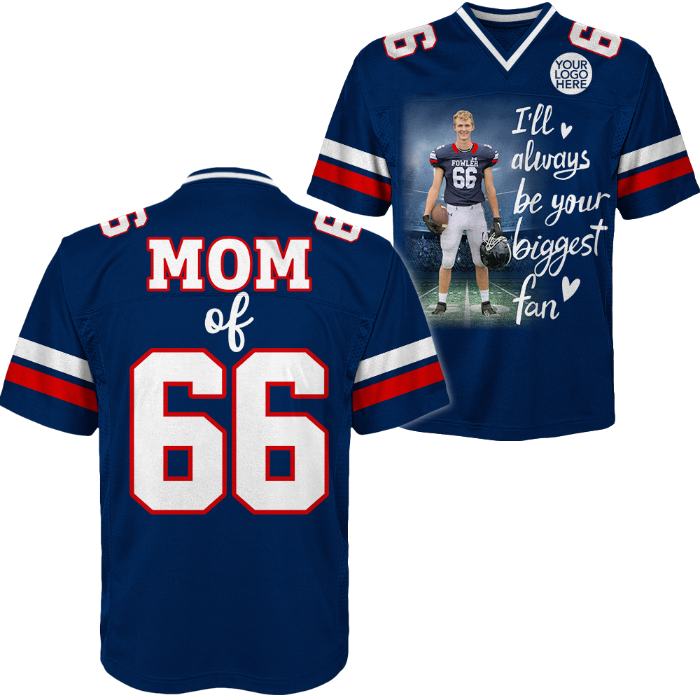 Custom Photo Football Game Day Football Jersey Gift For Football Lovers - Personalized Gift For Football Player K1702