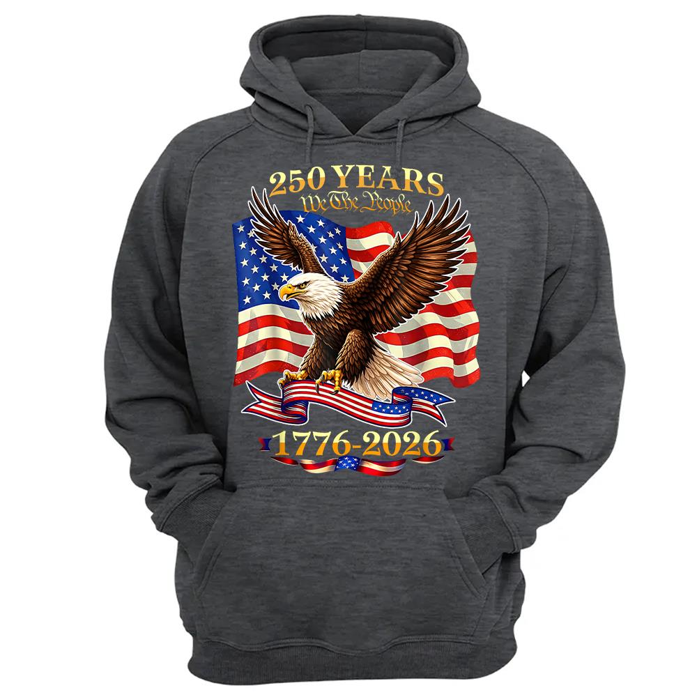 USA 250th Birthday T-Shirt, America 1776-2026 250 Years Fourth of July Tee Hv01