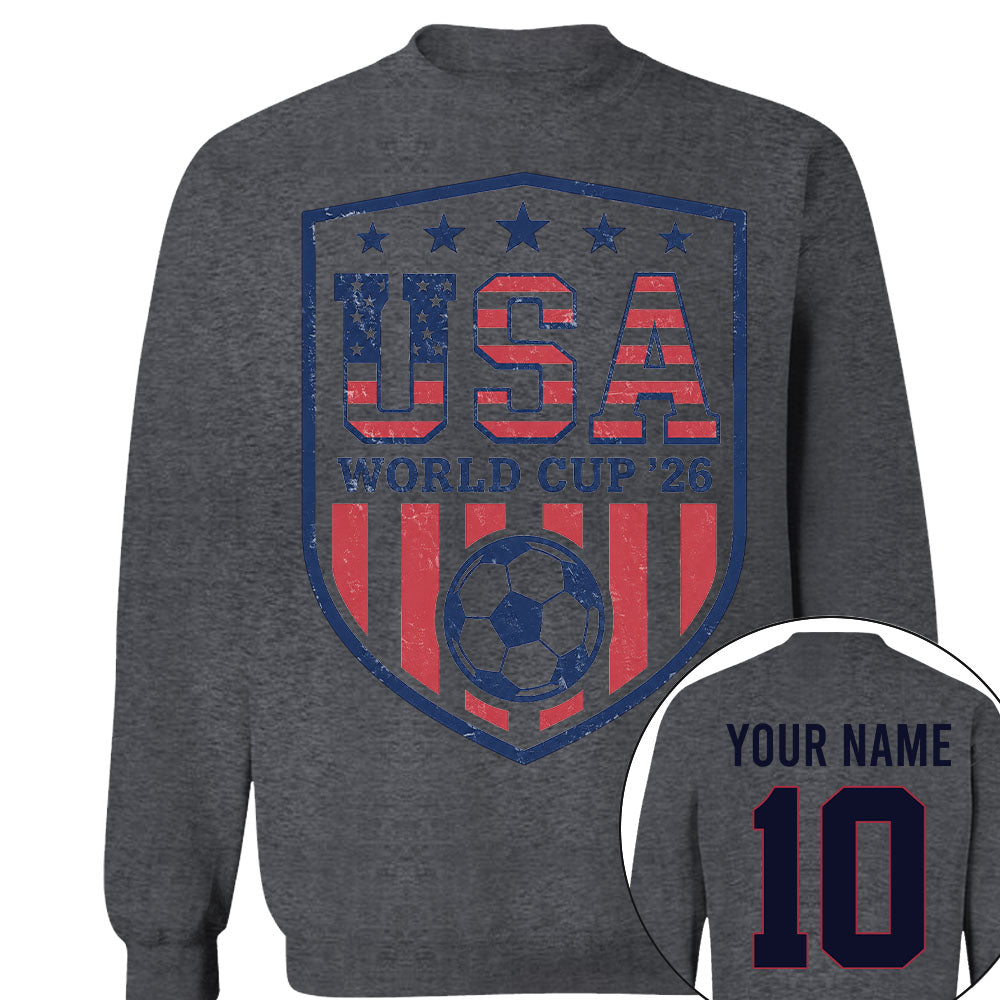 Custom USA Soccer Shirt 2026, Personalized Team Shirt Nh00