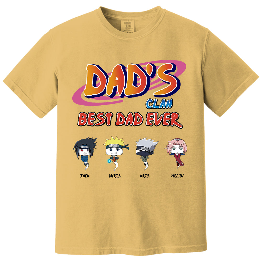 Custom Dad's Clan Best Dad Ever Shirt - Gifts For Dad Shirt, Gift For Father's Day L0411 T24
