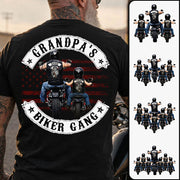 Grandpa’s Biker Gang Shirt - Personalized Gift For Dad, Grandpa Pt99