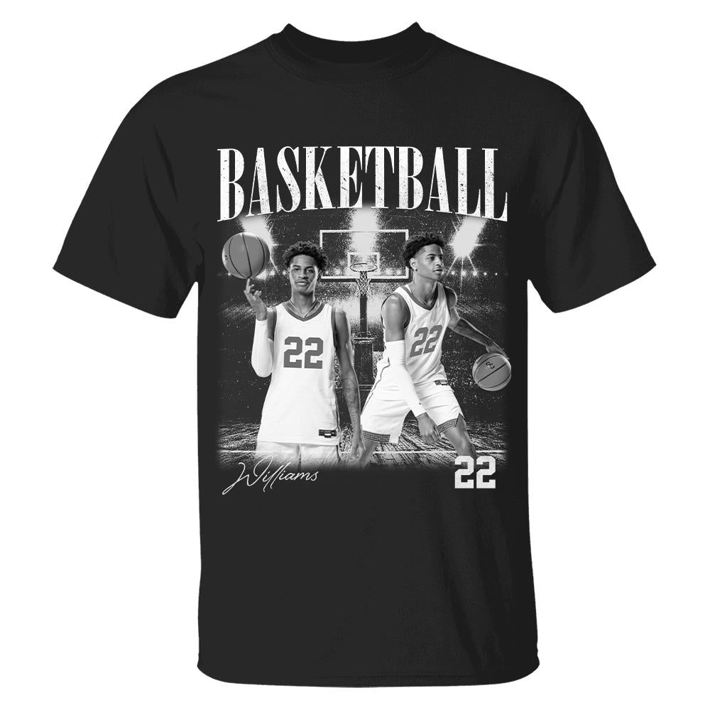 Basketball Gameday Vintage Shirt, Washed Tee Retro Bootleg Shirt For Basketball Players Tu24 Hv01