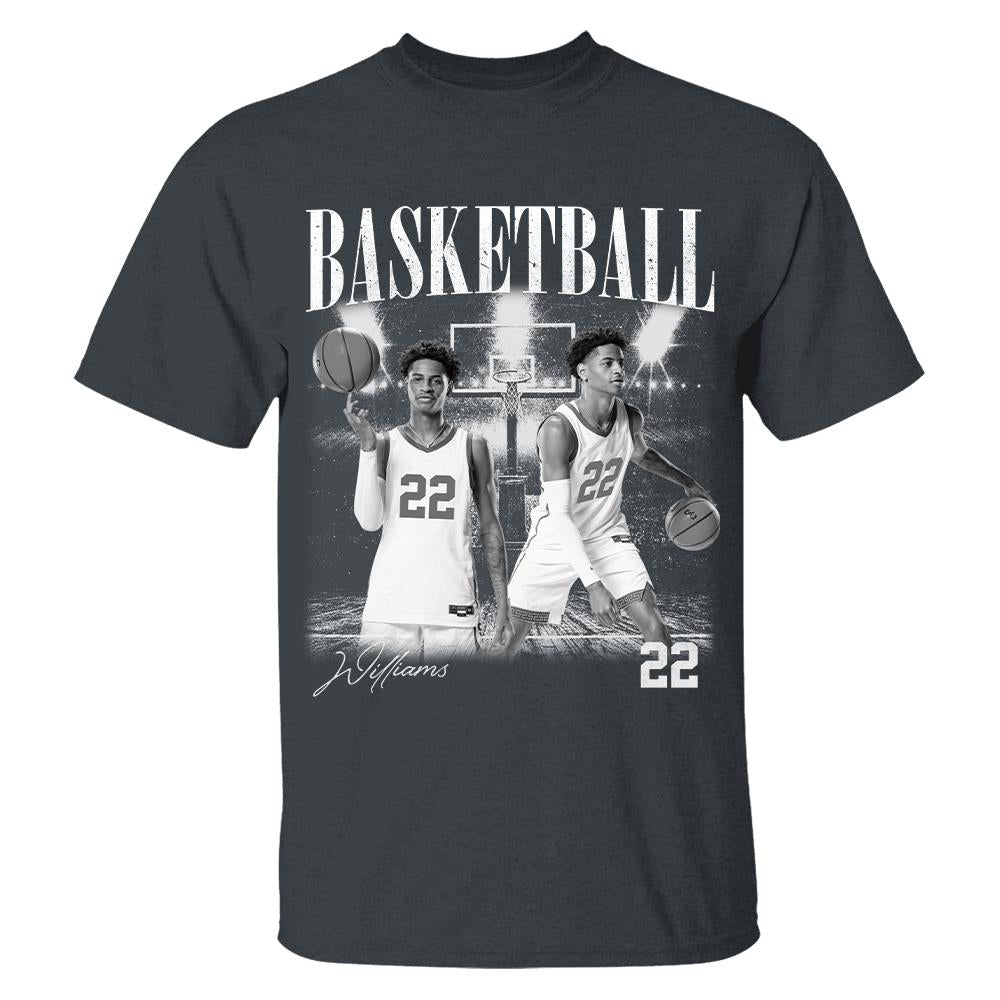 Basketball Gameday Vintage Shirt, Washed Tee Retro Bootleg Shirt For Basketball Players Tu24 Hv01
