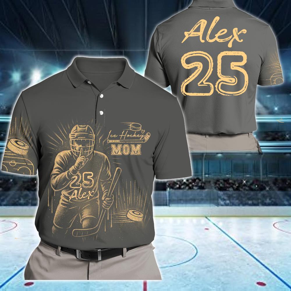 Personalized Bleach Style Ice Hockey Shirt For Ice Hockey Mom