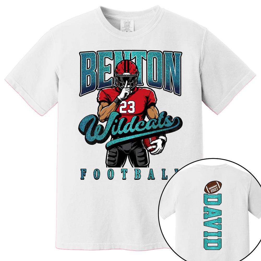 Custom Football Mom Shirt Glitter Mascot Shirt Game Day L0411 Nh00