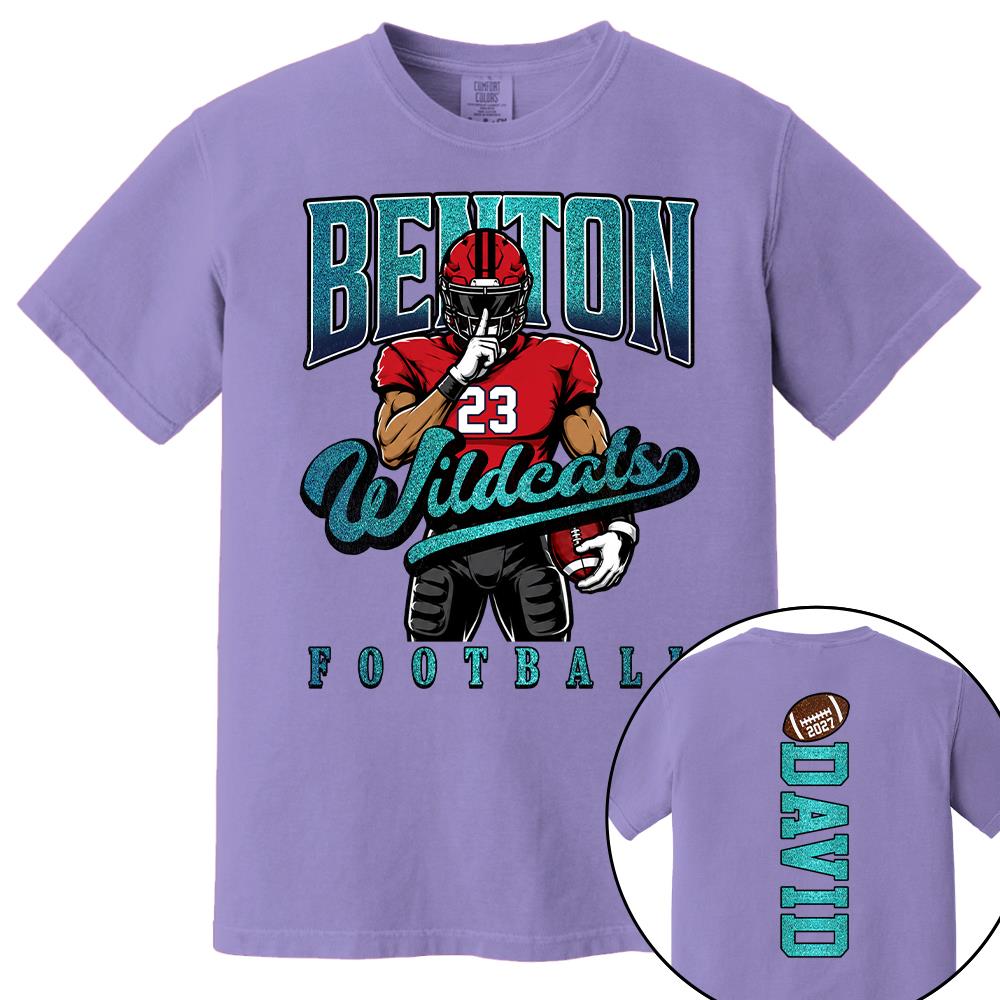 Custom Football Mom Shirt Glitter Mascot Shirt Game Day L0411 Nh00