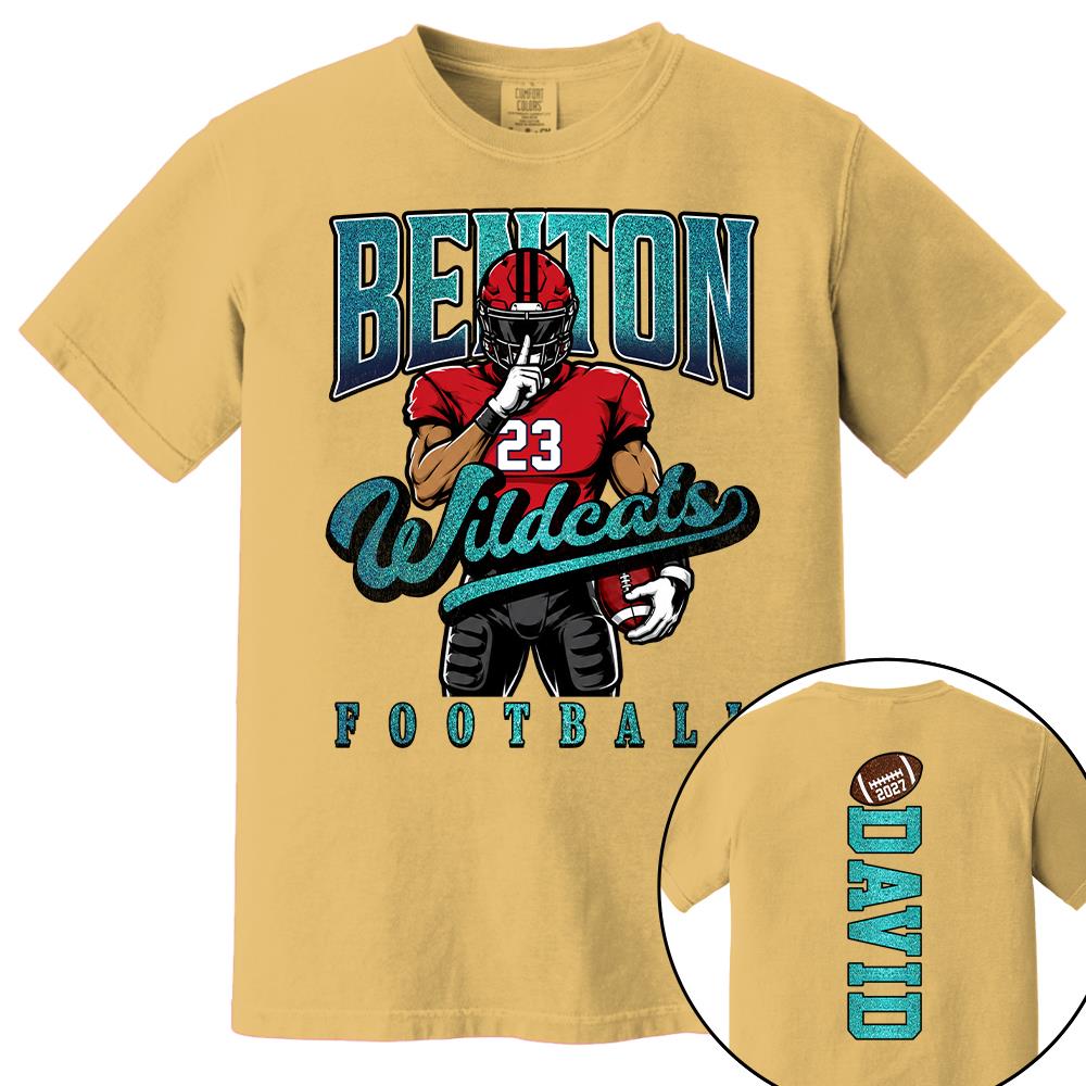 Custom Football Mom Shirt Glitter Mascot Shirt Game Day L0411 Nh00