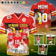 Custom Photo Football Jersey Shirt For Football Family Game Day Shirt Tu24 Pt99