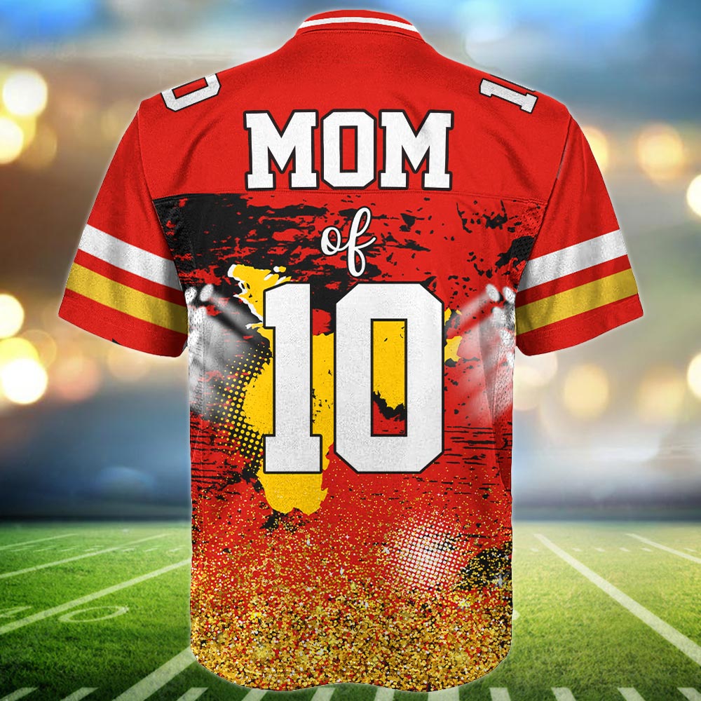 Custom Photo Football Jersey Shirt For Football Family Game Day Shirt Tu24 Pt99
