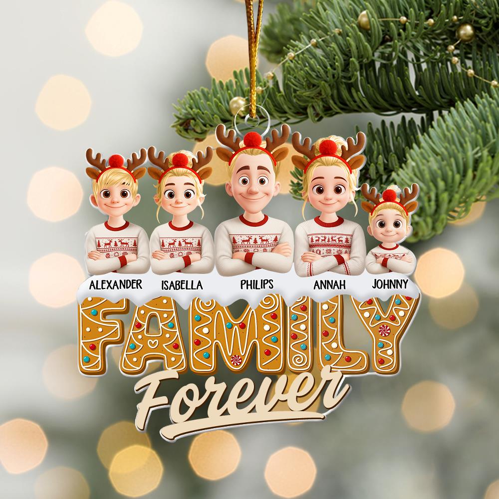 Sisters Siblings Forever - Personalized Acrylic Ornament Nh00