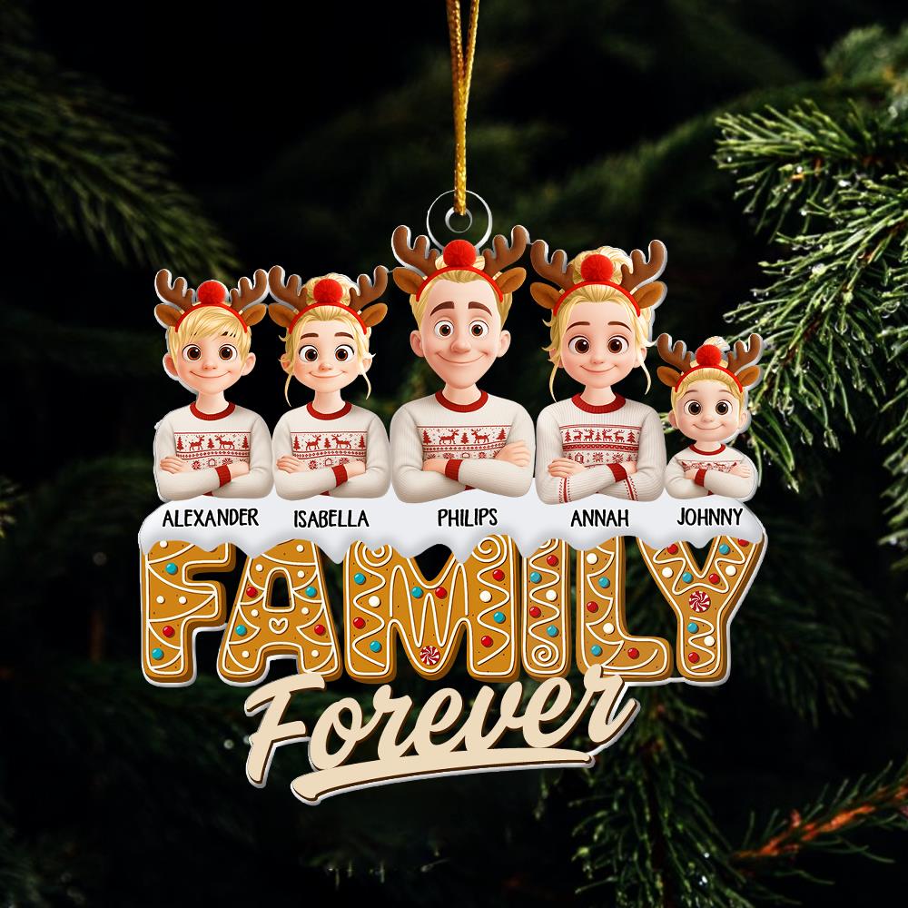 Sisters Siblings Forever - Personalized Acrylic Ornament Nh00