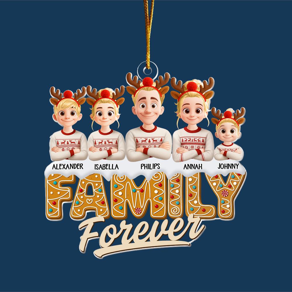 Sisters Siblings Forever - Personalized Acrylic Ornament Nh00
