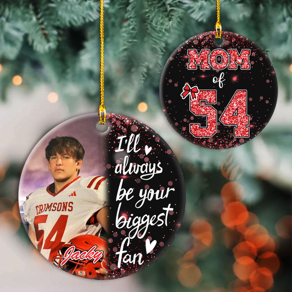 Custom Photo Football Jersey For Football Lovers - Personalized Ceramic Ornament Gift For Football Player Tu24 Pt99