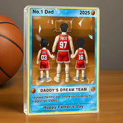Basketball Dad - Personalized Acrylic Block Plaque For Basketball Dad Husband Grandpa NA04 Tu20