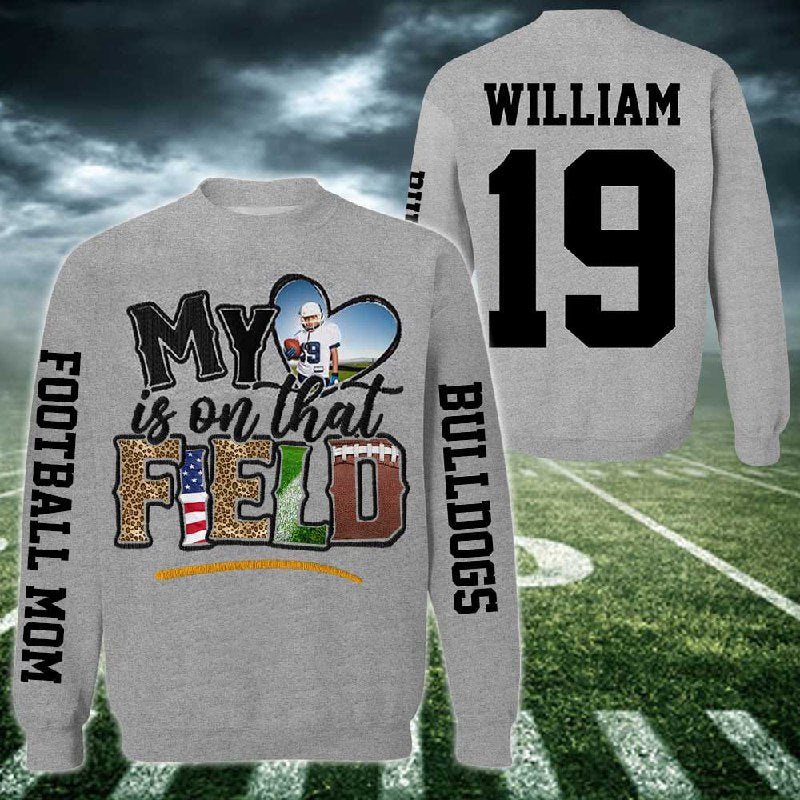 My Love Is on that Field All Over Print Shirt Gift For Football Mom Tu24 Nh00
