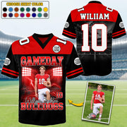 Custom Photo Gameday Football Personalized Football Jersey Shirt Gift For Football Lovers Tu24 Do99