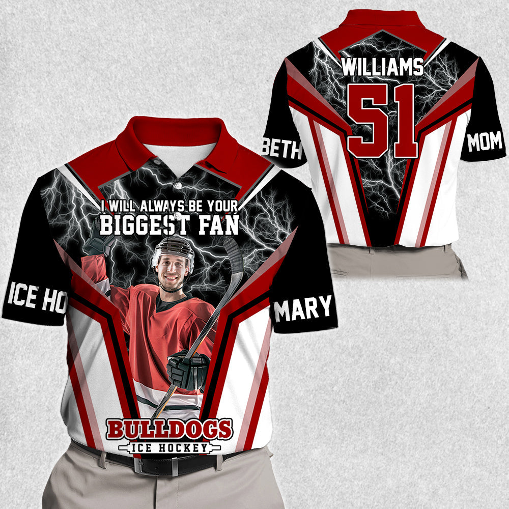 I Will Always Be Your Biggest Fan Vr3 Personalized All Over Print Shirt For Ice Hockey Mom Grandma Sport Family