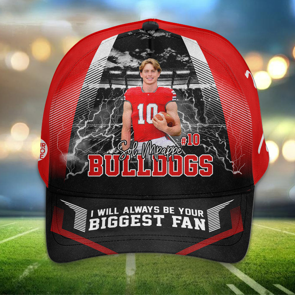 I Will Always Be Your Biggest Fan Personalized Photo Sports Cap Gift For Sport Family Lovers Tu24 Pt99